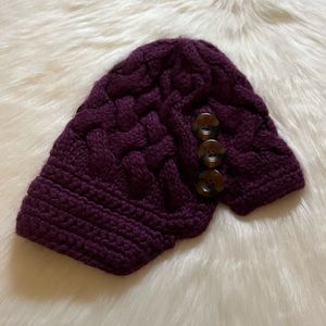 J. CREW Winter Hat, Deep Purple